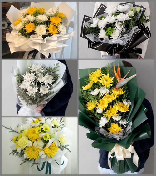 河南郑州新密市曲梁乡全庄村白事花束代送
